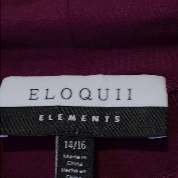 Eloquii Elements Mock Neck Puff Sleeve Blouse – Loose Fit Size14/16 Office Chic - Picture 2 of 7